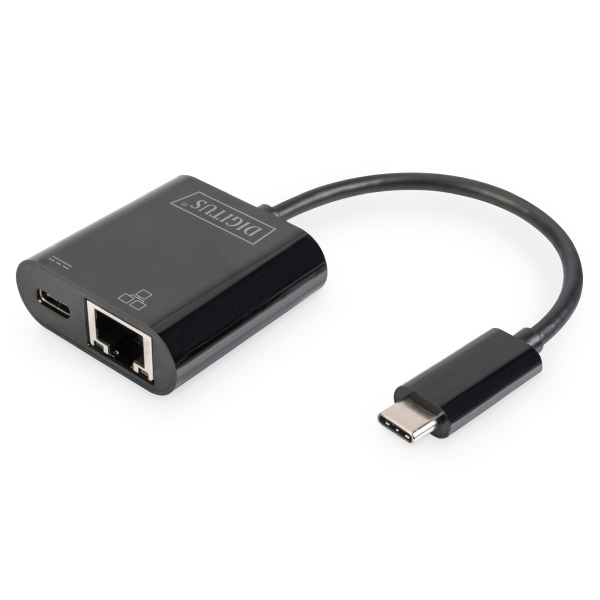 Digitus DN-3027 USB Type-C Gigabit Ethernet Adapter mit Power Delivery Unterstützung