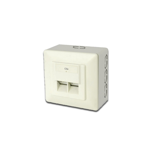 Digitus DN-9002/B5-N CAT 5e Klasse D Datendose geschirmt Aufputz 5 Stück