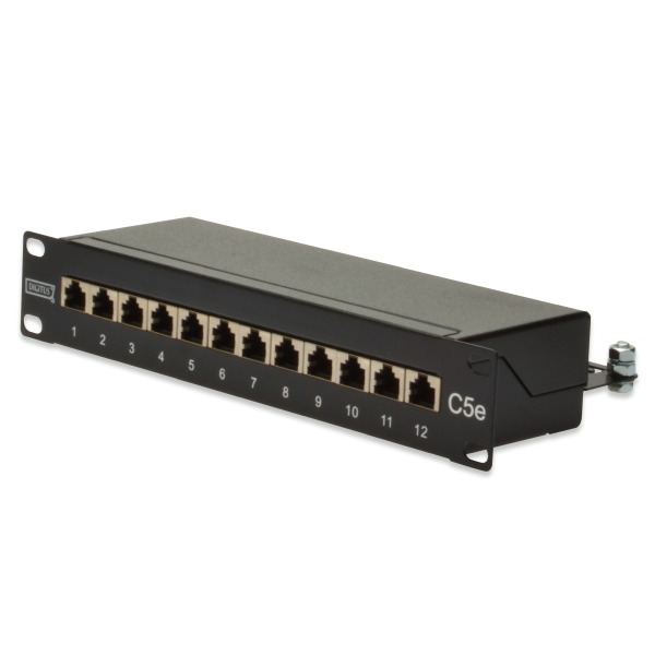 Digitus DN-91512S CAT 5e Class D Patch Panel geschirmt schwarz