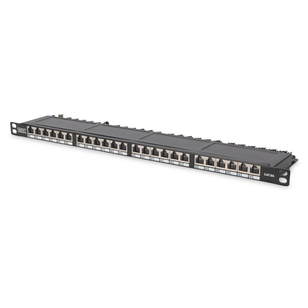 Digitus DN-91624S-SL-SH CAT 6 Klasse E High Density Patch Panel geschirmt schwarz