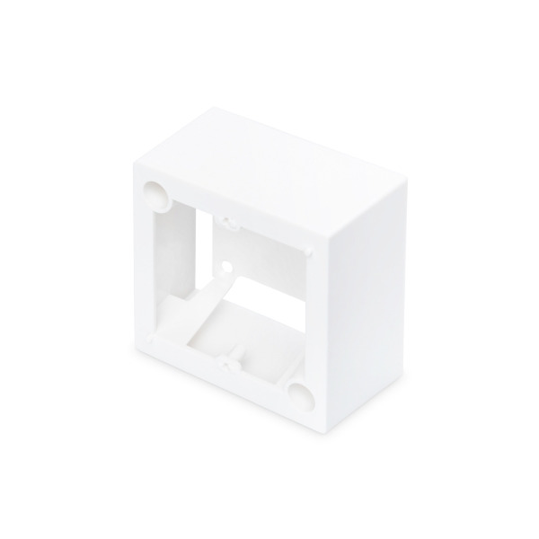Digitus DN-93804 Aufputzrahmen für Keystone Leerdosen 80x80mm Französischer Typ reinweiß