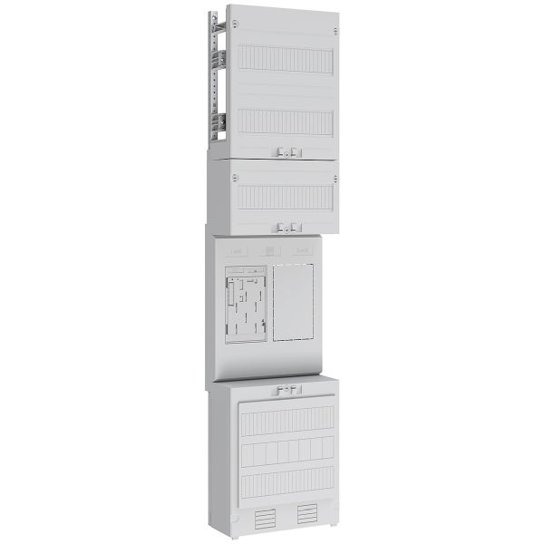 ABN EZ17110D Zählerplatz eHZ 1Z(44A mit Klemmstein 5P 5-polig BxH 250x1050mm