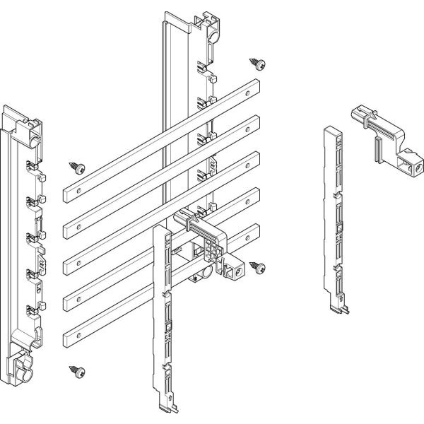 ABN MTSC12515 Sammelschienen-Modul tief 1FB/2RE 40mm mit CU 12x5mm 5-polig EBM 70mm