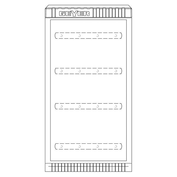 ABN SK084GA KVS Gr,00/845 max,4 Einbaueinheiten E-Cu 30x6mm 1 Zylinder
