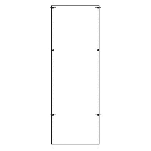 ABN SY79269M PVC-Montage platte AS-172 für SL172 850x278mm