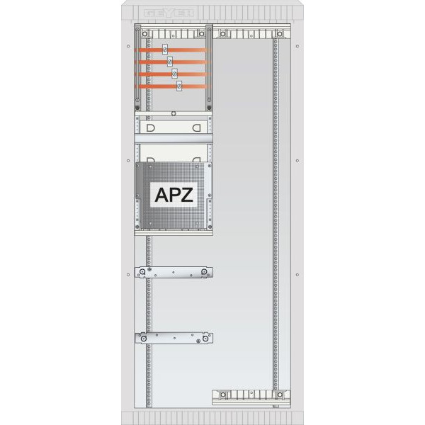 ABN SZ130AL0400 Zähleranschlussschrank SAS APZ 4pol 1x Leerplatz(250x1200)