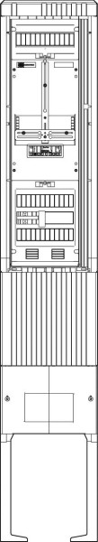 ABN SZ202ZZ1400 Zähleranschlusssäule 1 ZP 4pol HLAK 25mm²