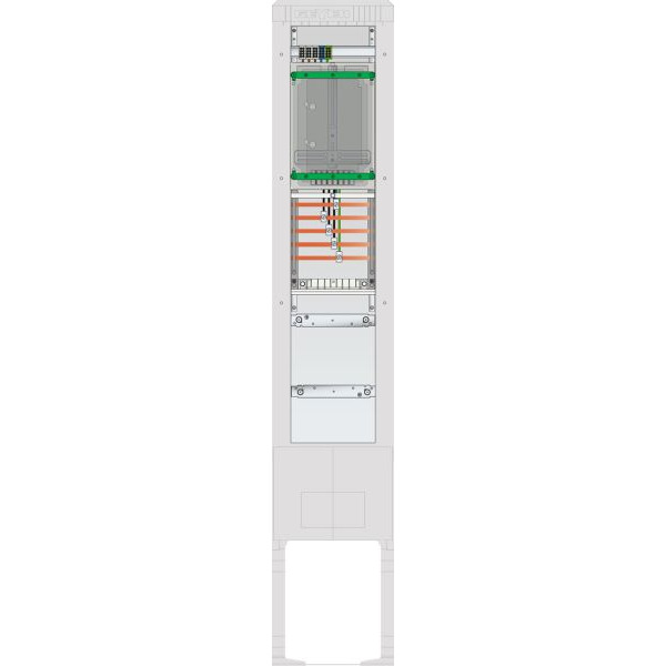 ABN SZ202ZZ1501 Zähleranschlusssäule 1 ZP 5pol HLAK 25mm² IP54 ZP-Abd,