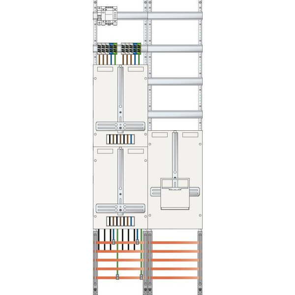 ABN Z29E924N Komplett-Zählerplatz 3Pkt HLAK EnviaM SAn 1Z 1WP 1SDE 1V4 o,SH Bestückt+Verdrahtet 5-polig