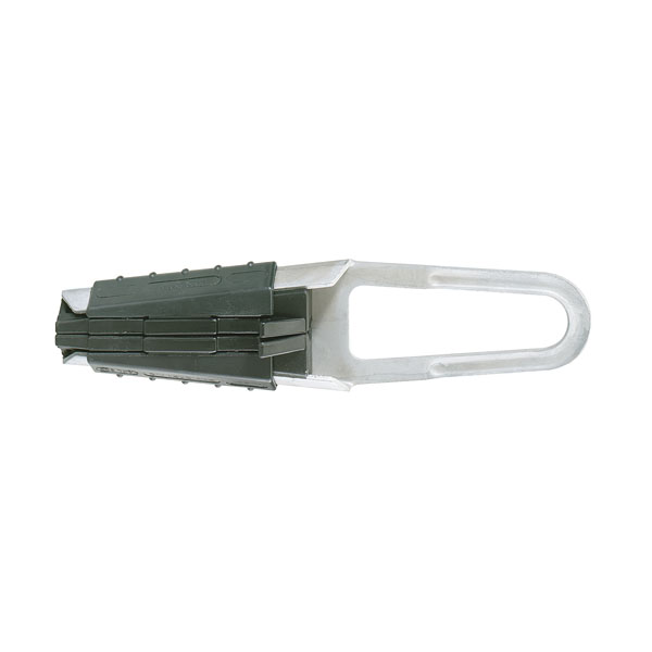Rutenbeck 40100012 Abspannklemme Gehäuse aus Stahlblech feuerverzinkt Spannbereich 5,5 bis 10,5 mm Ø Zugentlastung max. 2,5 kN für selbsttragende Luftkabel