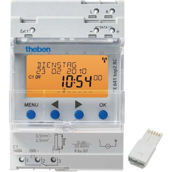 Theben 6414300 Jahreszeitschaltuhr TR 641 top2 RC 24V 1-Kanal