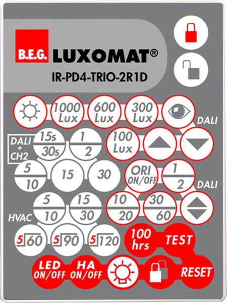B.E.G. 92473 IR-Fernbedienung IR-PD4-TRIO-2R1D
