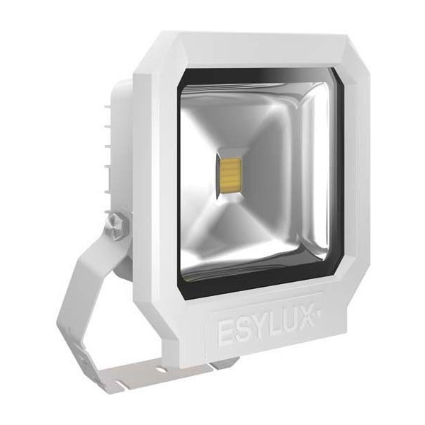 Esylux EL10810107 LED-Strahler ADF 3400lm 3000K mit Montage-Bügel weiß SUN OFL TR3400 830WH