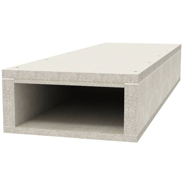 OBO Bettermann 7215166 Brandschutzkanal 105x260mm grau BSK 091026 1 Meter