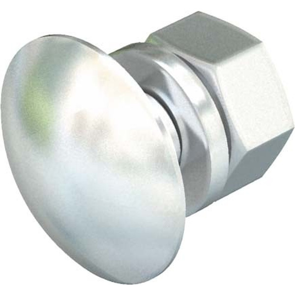 OBO Bettermann 6406815 Flachrundschraube mit Scheibe u. Mutter FRS 8x25 A2 50 Stück