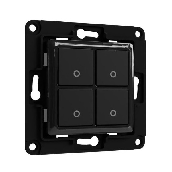 Shelly Accessories 'Wall Switch 4' Wandtaster 4-fach schwarz