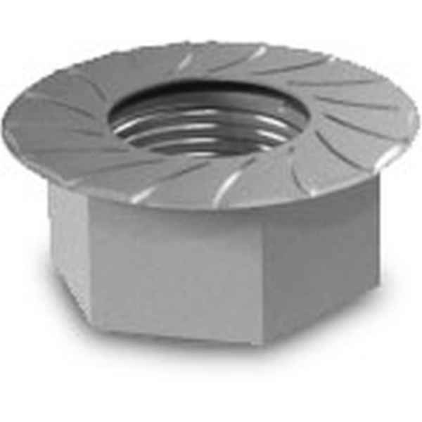 # K2 Systems 1000042 Sperrzahnmutter M10 DIN6923 A2, 100 Stück
