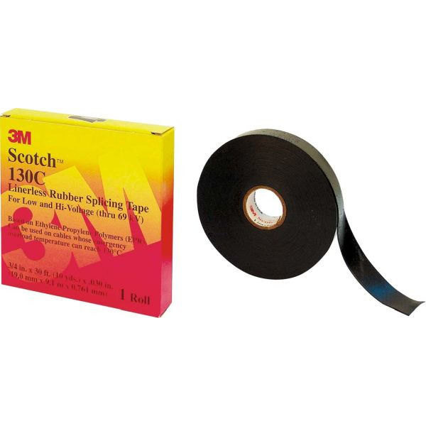 3M Scotch 130C 19x9 Isolierband Kautschuk 19mmx9m selbstvers.