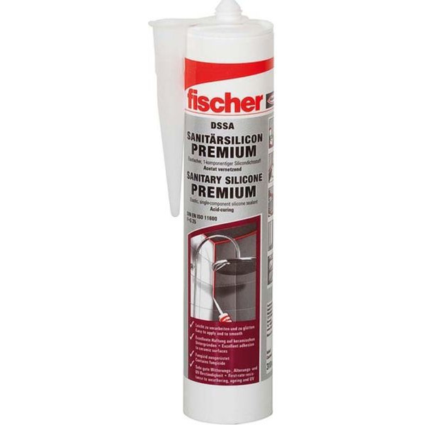 Fischer DSSA SW Sanitärsilicon schwarz
