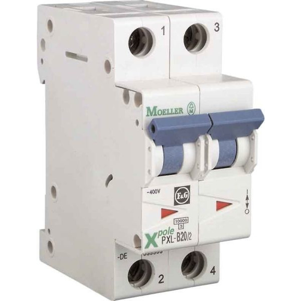 Eaton PXL-C16/2 LS-Schalter mit Beschriftungsfeld C 16A 2-polig