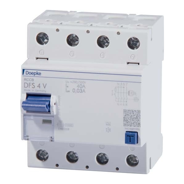 Doepke DFS4 063-4/0,03A 500 FI-Schutzschalter Fehlerstromschutzschalter Fehlerstromschutzschalter