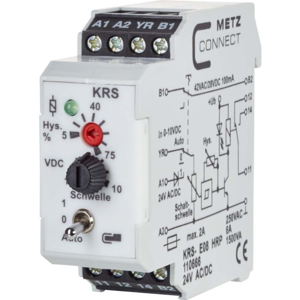 Metz Connect KRS-E08 HRP 24ACDC Schnittstellenmodul 1W