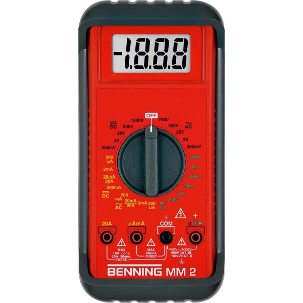 Benning MM2 Digital Multimeter 1000V Messbereich