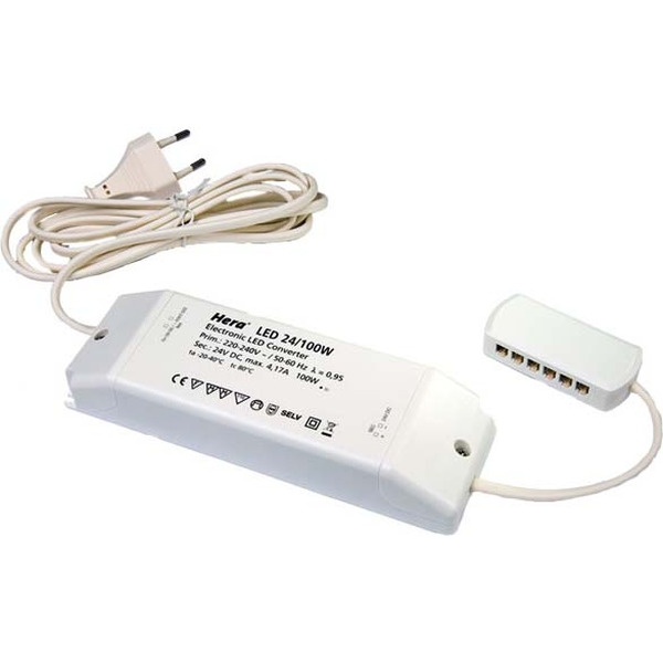 Hera 20604003301 LED-Trafo 24V/100W 12fach Vert