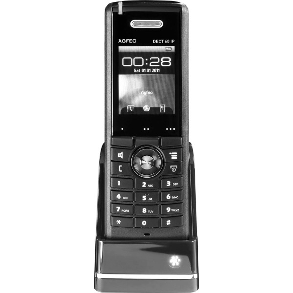 Agfeo DECT 60 IP schwarz Systemtelefon schnurlos