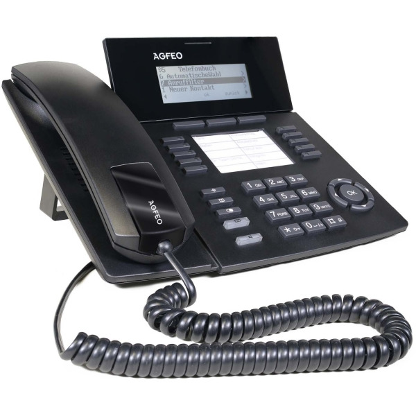 Agfeo ST 53 IP SENSfon schwarz IP-Systemtelefon schwarz