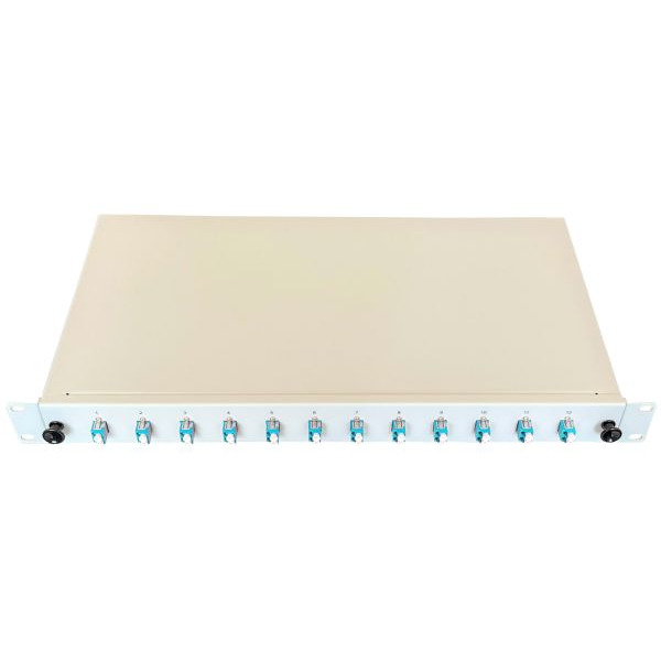 Paschke 442405-12SA Spleissbox/Patchpanel 19" 12xLCd OM3 AQUA