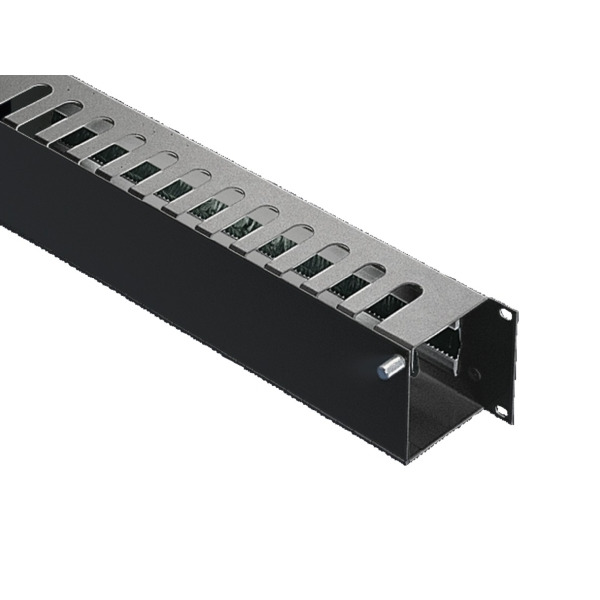 Rittal DK 5502.235 Rangierpan. 2HE RAL9005 Bürste/Kanal