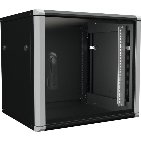 Enoc W2 9-65-S Wandschrank 9HE 2-teilig schwarz 19 Zoll600x500x535mm