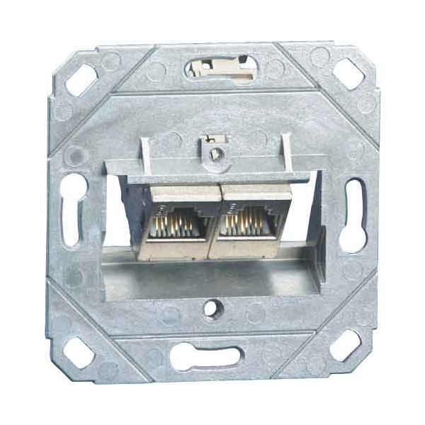 Metz Connect TN C6Amod-2UP0-180 Anschlussdose C6Amodul UP0 2Port 180 UP0