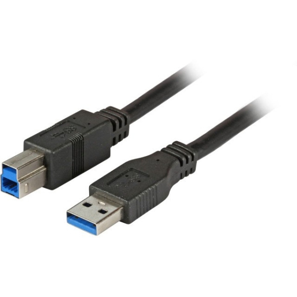 E F B K5236.3 USB-Verbindungskabel A-B 3,0m USB 3.0 schwarz