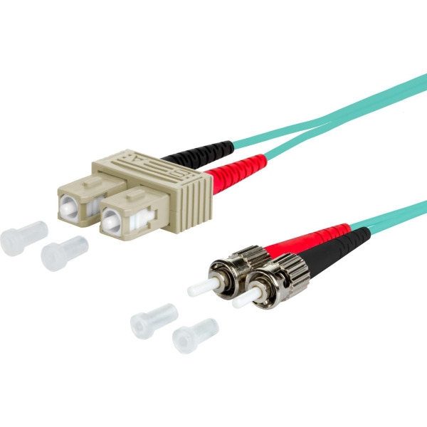 Metz Connect 151J1EOAO30E Duplexkabel SC/ST 50,0 OM3 3 Meter