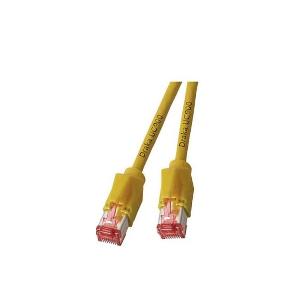 E F B K8055.2m gelb Patchkabel Cat.6A 2xHRS TM21 2 Meter gelb