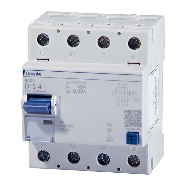 Doepke DFS4 040-4/0,30-A FI-Schutzschalter Fehlerstromschutzschalter Fehlerstromschutzschalter