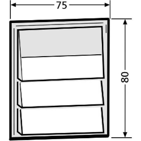 Renz 97-9-85271 weiß Klingelmodul mit 3 Klingeltaster