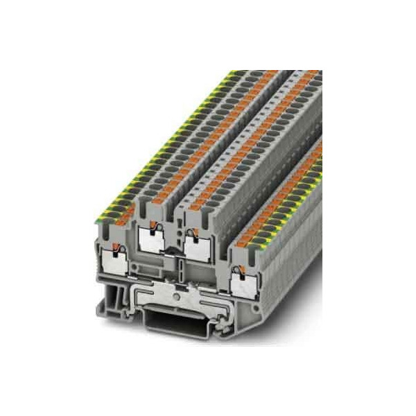 Phoenix Contact PTTB 2,5-PE/L Schutzleiter-Reihenklemme 5,2mm grau 50 Stück