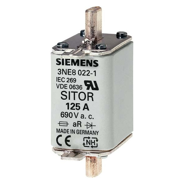 Siemens 3NE1022-0 Sitor-Sicherungseinsatz 125A 690VAC Gr.00
