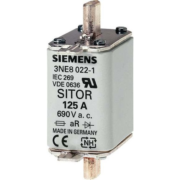 Siemens 3NE8020-1 Sitor-Sicherungseinsatz 80A 690VAC G00 aR